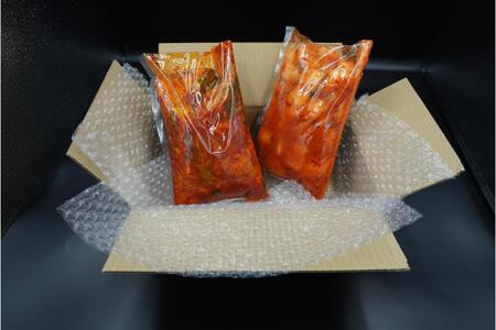 【焼肉三千里】白菜キムチ(500g)カクテキ(500g) 計1kg 【kt040-001】 漬物 食品 セット 食べ比べ 発酵食品