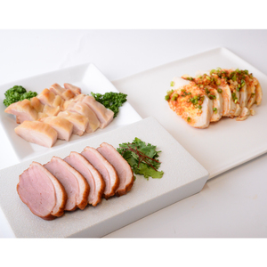 藤屋　お肉惣菜３種バラエティーセット（酒醸鶏ver.)　【kt022-005】