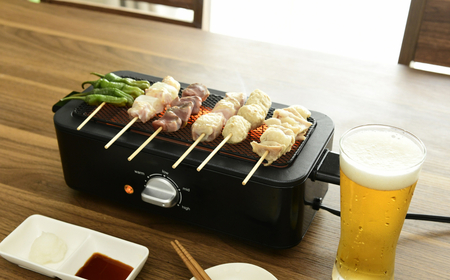 山善 YAMAZEN スモークレス 電気 七輪 減煙電気七輪 HITORI-JIME GRILL ESR-Q100(B) 【kt049-017】