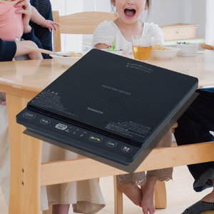 YAMAZEN 卓上型 IH調理器 IHクッキングヒーター 1400W　YEU-S140(B) 【kt049-030】