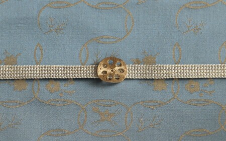 レンコン-パッド帯留め(金)【kt059-004-1】