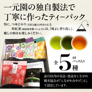 [しながわみやげ]お茶のバラエティ ティーパック詰合せ
