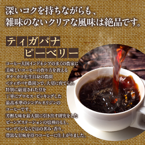 Tigapanah Peaberry　ティガバナピ―ベリー　珈琲豆170ｇ×2袋セット
