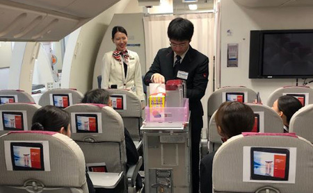 飛行機 【2月21日(土)開催】JAL 客室乗務員 体験プログラム 1名様 体験チケット 食事