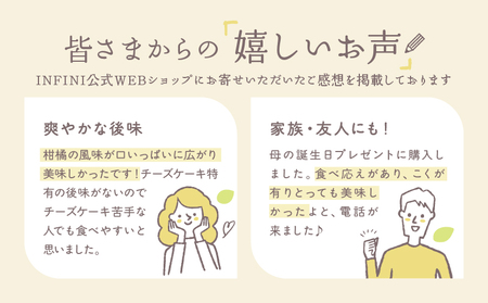 【INFINI】チーズケーキKANKAN【濃厚 チーズケーキ テリーヌ 柑橘 デザート 冷凍 スイーツ ギフト 贈り物 プレゼント 人気 おやつ ご褒美 絶品 】_0004-002-se4