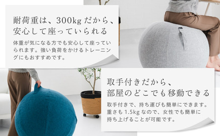 uFit Balance Ball　55cm【ブラウン】 【136005-3】ﾊﾞﾗﾝｽﾎﾞｰﾙ ｶﾊﾞｰ付き ﾄﾚｰﾆﾝｸﾞ 取手付き 洗濯可能 体幹 椅子 運動 筋肉 ﾊﾞﾗﾝｽ 在宅勤務 ｲﾝﾃﾘｱ ｵﾌｨｽ