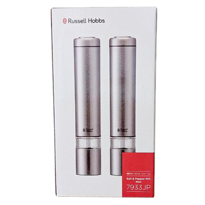 〈Russell Hobbs〉 電動ミル　ソルト&ペッパー　ミニ　シルバー 【223001】