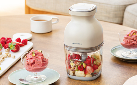 ＜レコルト＞コードレスカプセルカッターボンヌ　クリームホワイト RCP-7(W) 【223008】