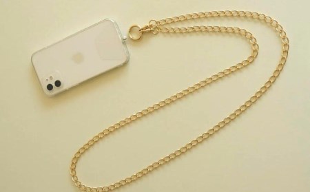 【LENERAオリジナルスマートフォンショルダー】 smartphone shoulder - maro - / gold