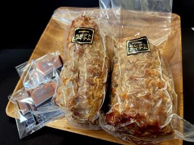  肉の丸萬　手造り焼豚肩ロース２本 | 肉　肉