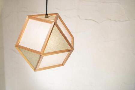 【照明/国産杉】ペンダントライト『的S mato-S』 白×銀鼠 AP830-B