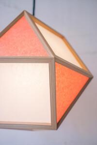 【照明/国産杉】ペンダントライト『的S mato-S』 白×緋 AP830-C