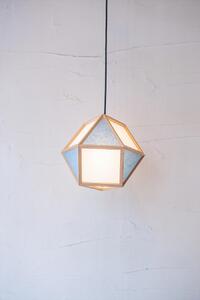 【照明/国産杉】ペンダントライト『的S mato-S』 白×藍 AP830-D