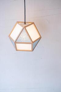 【照明/国産杉】ペンダントライト『的S mato-S』 白×藍 AP830-D