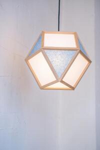 【照明/国産杉】ペンダントライト『的S mato-S』 白×藍 AP830-D