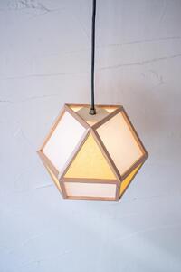 【照明/国産杉】ペンダントライト『的S mato-S』 白×山吹 AP830-E