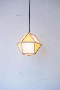 【照明/国産杉】ペンダントライト『的S mato-S』 白×萌葱 AP830-F