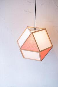 【照明/国産杉】ペンダントライト『的L mato-L』 白×緋 AP831-C