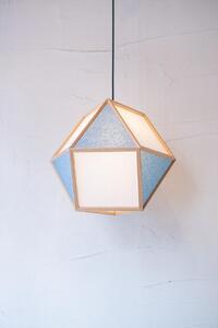 【照明/国産杉】ペンダントライト『的L mato-L』 白×藍 AP831-D