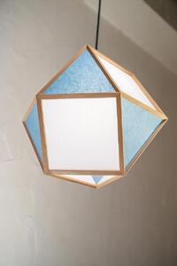 【照明/国産杉】ペンダントライト『的L mato-L』 白×藍 AP831-D