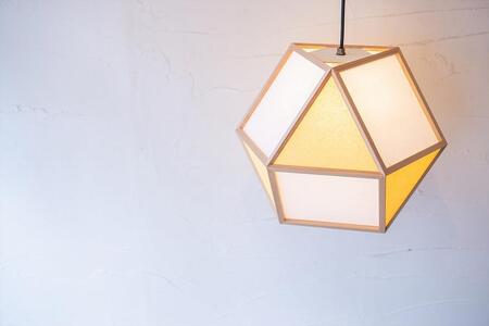 【照明/国産杉】ペンダントライト『的L mato-L』 白×山吹 AP831-E