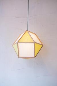 【照明/国産杉】ペンダントライト『的L mato-L』 白×萌葱 AP831-F