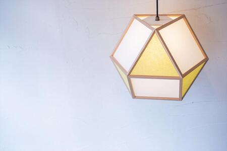 【照明/国産杉】ペンダントライト『的L mato-L』 白×萌葱 AP831-F