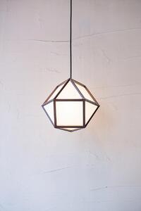 【照明/国産杉】ペンダントライト『的S mato-S』 ブラウン塗装 AP828