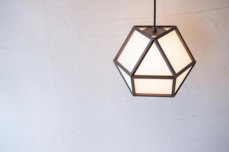 【照明/国産杉】ペンダントライト『的S mato-S』 ブラウン塗装 AP828