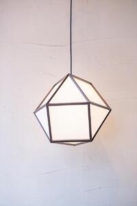 【照明/国産杉】ペンダントライト『的L mato-L』 ブラウン塗装 AP829