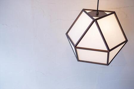 【照明/国産杉】ペンダントライト『的L mato-L』 ブラウン塗装 AP829