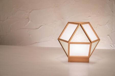 【照明/国産杉】スタンドライト『的 mato』 白×銀鼠 A522-B