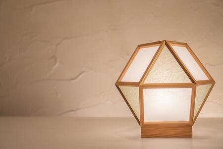 【照明/国産杉】スタンドライト『的 mato』 白×銀鼠 A522-B