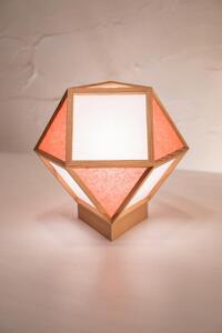 【照明/国産杉】スタンドライト『的 mato』 白×緋 A522-C