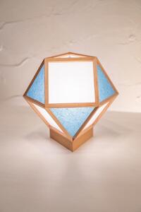 【照明/国産杉】スタンドライト『的 mato』 白×藍 A522-D