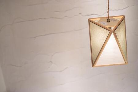 【照明/国産檜】ペンダントライト『彩 sai』 白×銀鼠 AP837-B