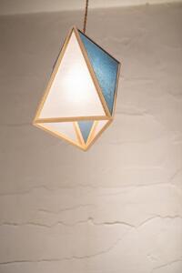 【照明/国産檜】ペンダントライト『彩 sai』 白×藍 AP837-D