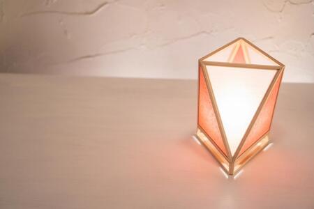 【照明/国産檜】スタンドライト『彩 sai』 白×緋 A527-C