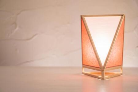 【照明/国産檜】スタンドライト『彩 sai』 白×緋 A527-C