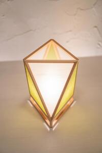 【照明/国産檜】スタンドライト『彩 sai』 白×萌葱 A527-F