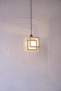 【照明/国産檜】ペンダントライト/CombinationLamp『旬ミニ shun-mini』 白×銀鼠 AP860-B