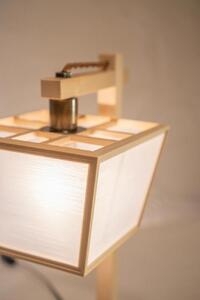 【照明/国産檜】スタンドライト/CombinationLamp『升 shou』 ホワイトフォール A551-A