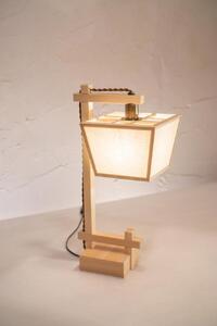 【照明/国産檜】スタンドライト/CombinationLamp『升 shou』 生なり A551-B