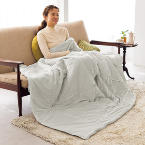 【ディノス限定販売】ヒートループ（R）ハイパー ぬくぬく 寝袋クッション【グレー】_1143211684_01