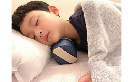 【特許・意匠取得／日本製】寝返りが整体になる《願えりまくらS》グレーネイビー