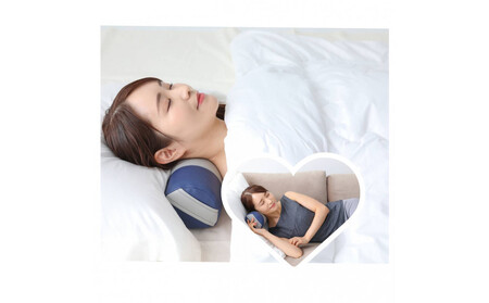 【特許・意匠取得/日本製】寝返りが整体になる《願えりまくらM》ピンクベージュ