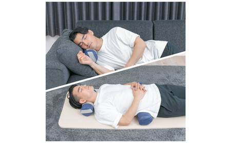 【月100個限定生産/特許取得/日本製】寝返りが整体になる《願えりまくらM+L》