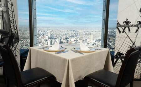 サンシャイン60 スカイレストラン【サンシャインクルーズ・クルーズ】フレンチランチ C ペア食事券 レストラン ランチ お食事券 チケット 利用券 フランス料理 フレンチ ドリンク 東京都 池袋 