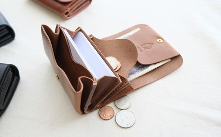Mini wallet（カラー：マロン）【014-003-1】