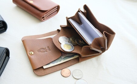 Mini wallet（カラー：チョコ）【014-003-2】